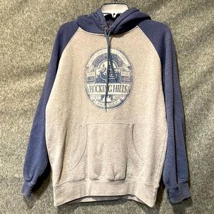 3/$15 🌸 Hocking Hills Canopy Tours Grey & Navy Sweatshirt, Unisex M
